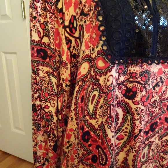ChaCha Vente Size 1X Paisley Knit Top - Picture 3 of 8